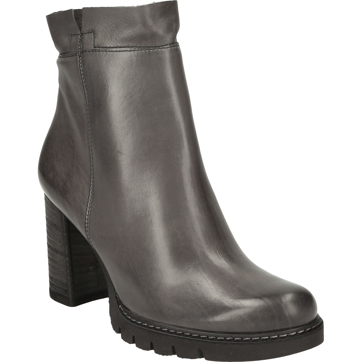 Markante Stiefelette in Grau 9424 013 im Paul Green Online Caiman | Damenschuhe mit puristischem Design |