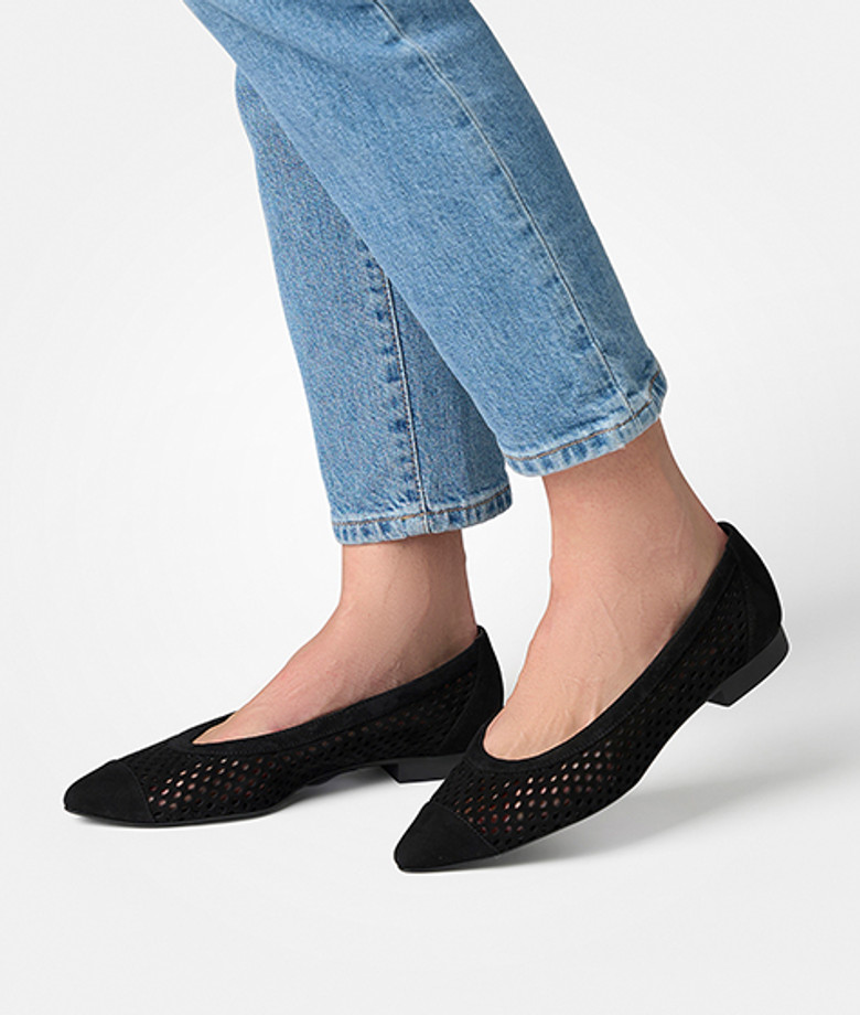 Paul Green 1215-019 Ballerina in schwarz