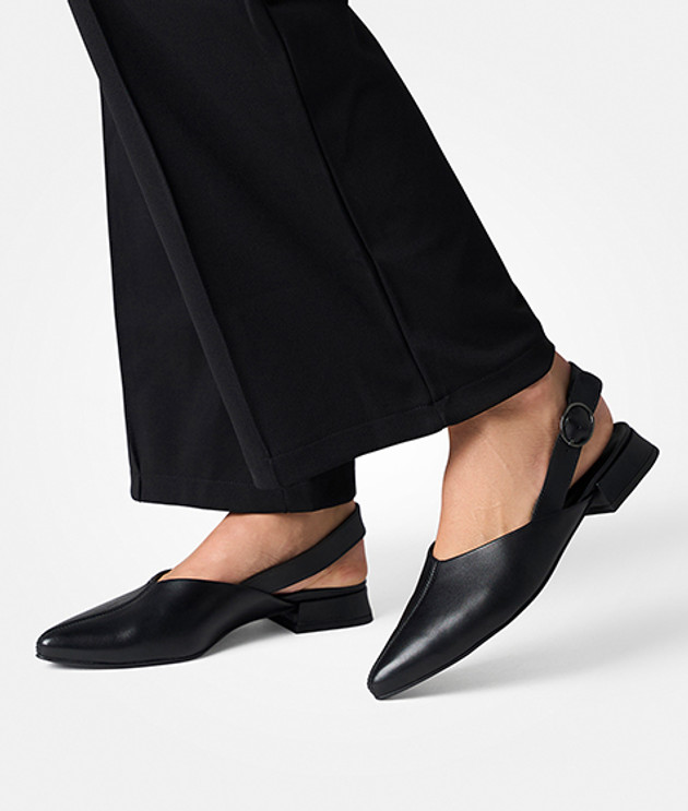 Paul Green 6163-007 Peeptoes & Slingpumps in schwarz