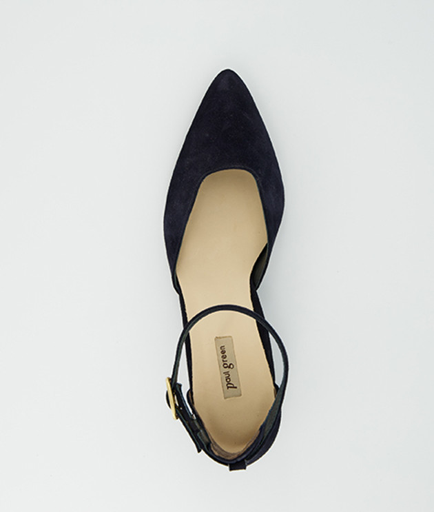 Paul Green 3820-040 Peeptoes & Slingpumps in blau