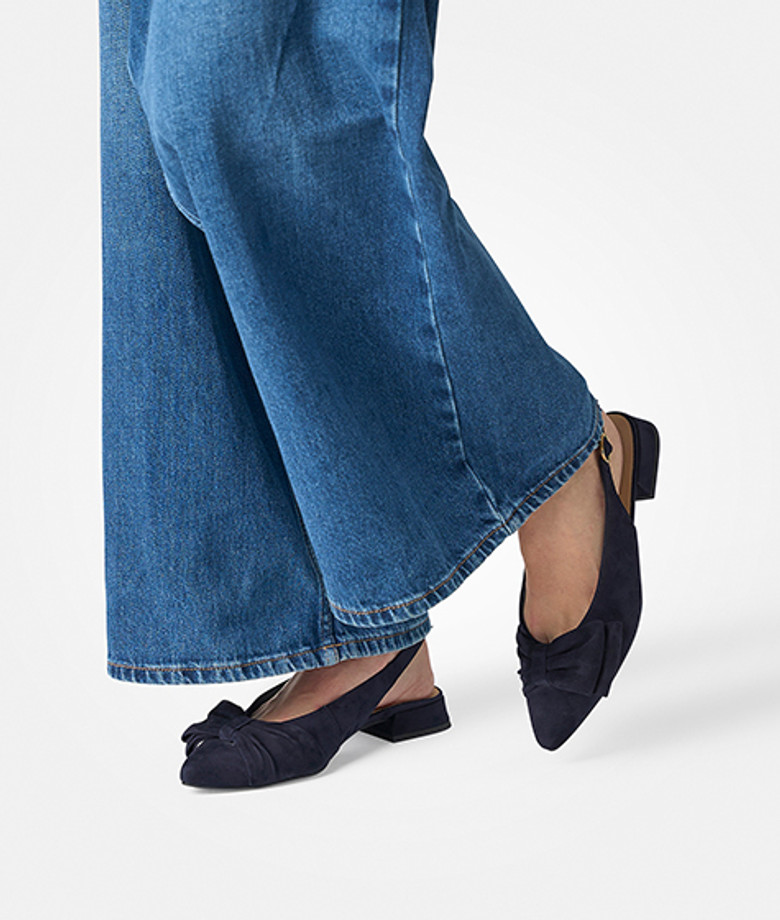 Paul Green 6198-009 Peeptoes & Slingpumps in blau