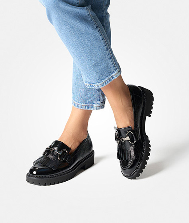 Paul Green 2901-032 Slipper & Mokassin in schwarz