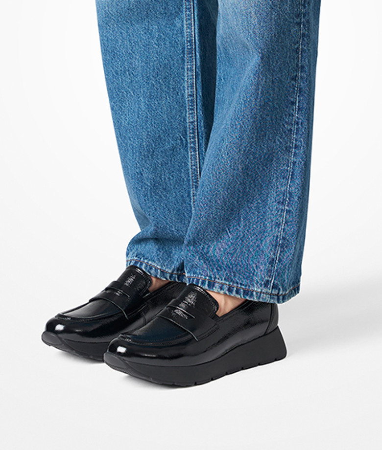 Paul Green 1182-018 Slipper & Mokassin in schwarz