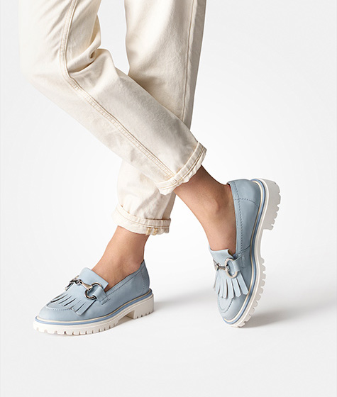 Paul Green 2734-023 Slipper & Mokassin in blau online kaufen