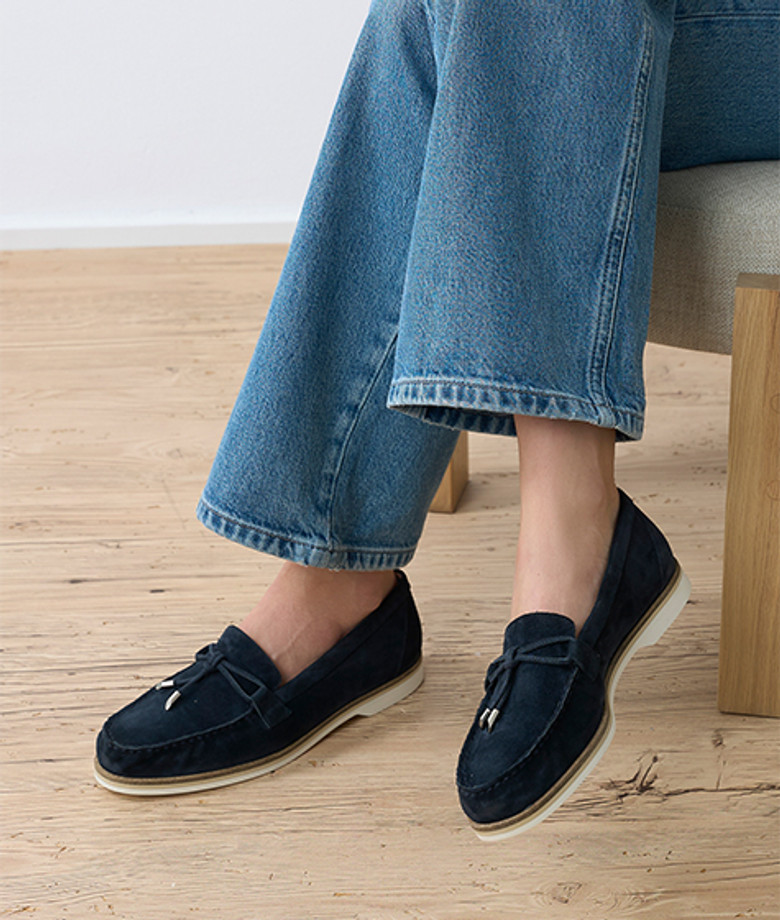 Paul Green 1202-069 Slipper & Mokassin in blau