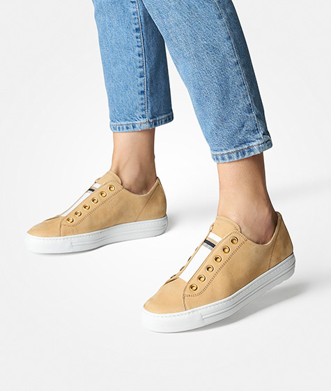 Paul Green Sneaker Donna 5230-188 – Pelle Scamosciata E Verniciata, Colore Rosso, Fodera In Pelle Con Spugna