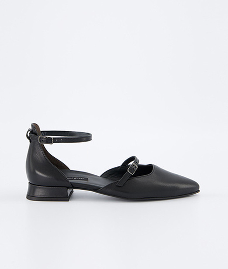 Paul Green 1134-037 Peeptoes & Slingpumps in schwarz