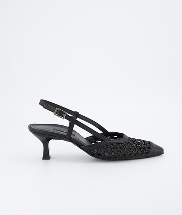Paul Green 6144-007 Peeptoes & Slingpumps in schwarz