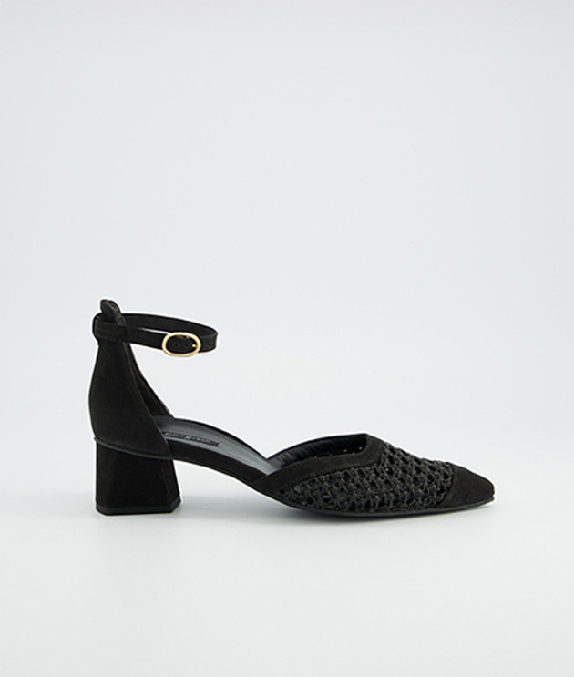 Paul Green 3856-019 Peeptoes & Slingpumps in schwarz