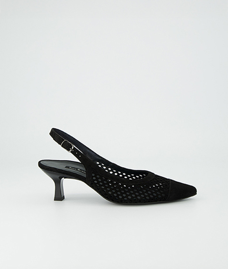 Paul Green 6222-029 Peeptoes & Slingpumps in schwarz