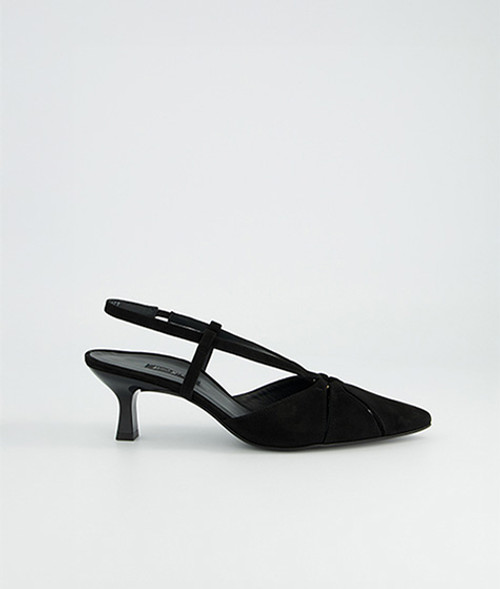 Paul Green 6177-029, Peeptoes & Slingpumps in Schwarz für Damen, Größe 38,5