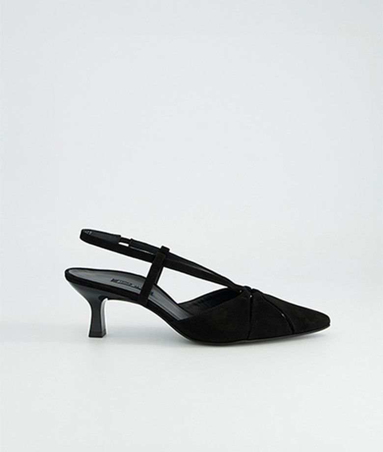 Paul Green 6177-029 Peeptoes & Slingpumps in schwarz