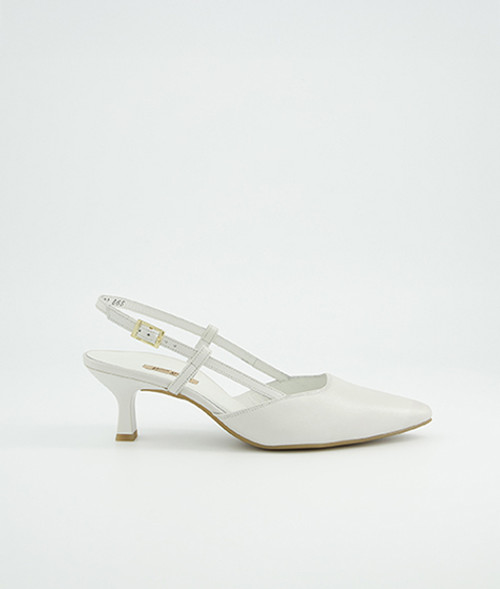 Paul Green 7992-119, Peeptoes & Slingpumps in Weiß für Damen, Größe 38