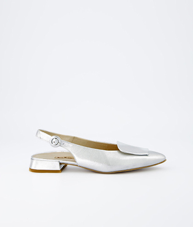 Paul Green 6090-067 Peeptoes & Slingpumps in silber