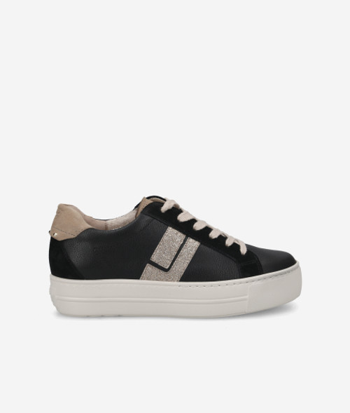 Paul Green 5430-03, Sneaker in Schwarz für Damen, Größe 37,5