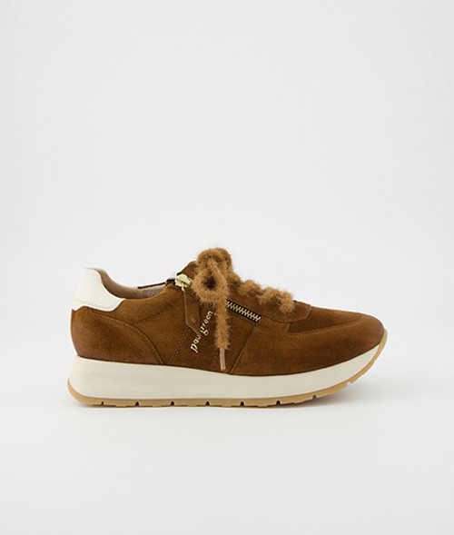 Paul Green 5444-090, Sneaker in Braun für Damen, Größe 42,5