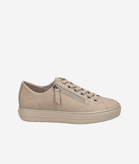 Paul Green Schnürschuhe Damen - Beige Rauleder Mit Weichem Komfort
