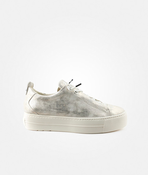 Paul Green 5017-123, Sneaker in Beige, metallik für Damen, Größe 38,5