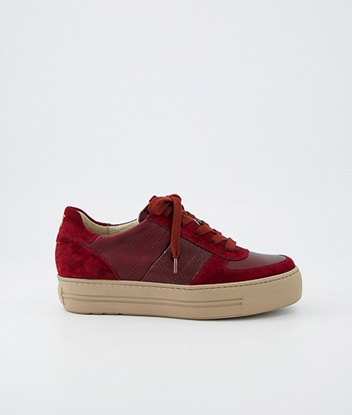 Paul Green 5230-180, Sneaker in Rot für Damen, Größe 40