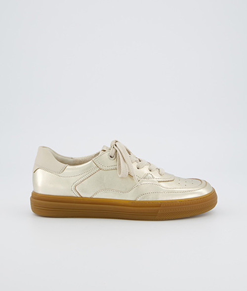 Paul Green 5428-037, Sneaker in Gold für Damen, Größe 38