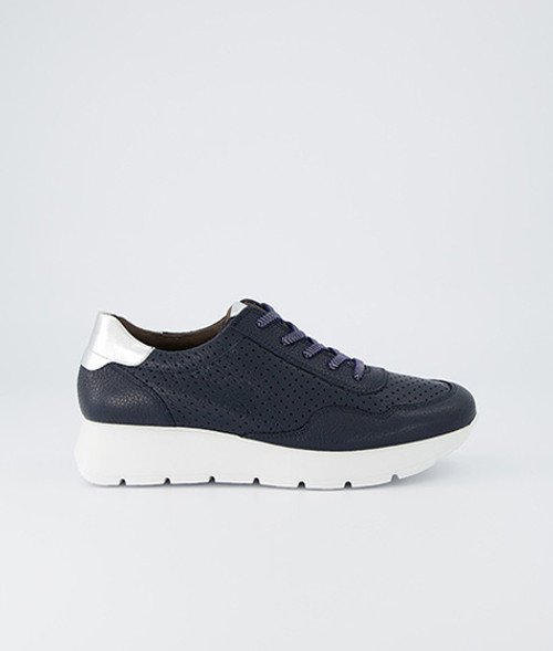 Paul Green 5440-027, Sneaker in Blau für Damen, Größe 40,5