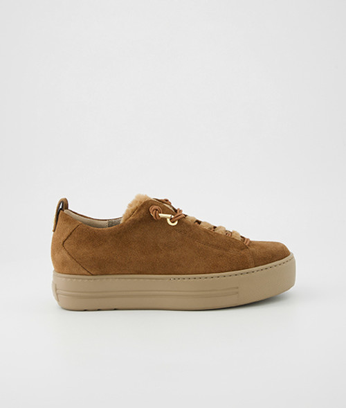 Paul Green 5570-001, Sneaker in Braun für Damen, Größe 40,5