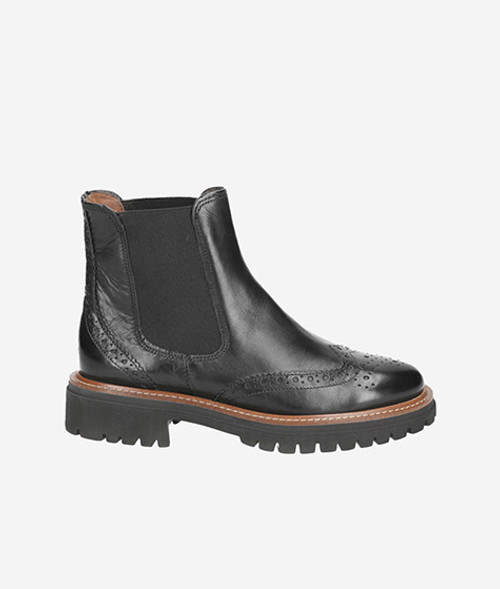 Paul Green 9093-002, Chelsea Boots, Stiefeletten in Schwarz für Damen, Größe 36