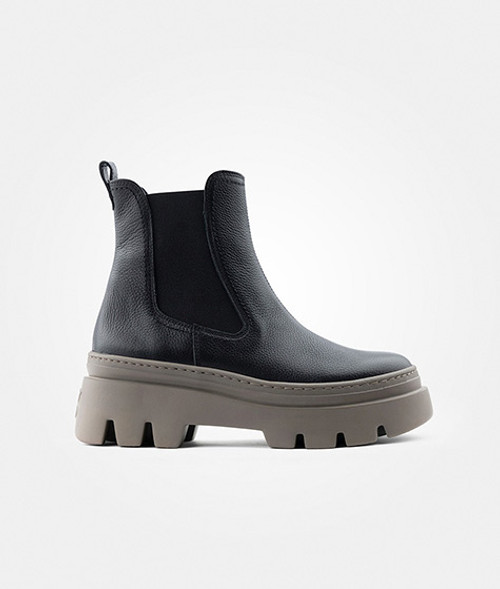 Paul Green 9124-002, Chelsea Boots, Stiefeletten in Schwarz für Damen, Größe 40,5