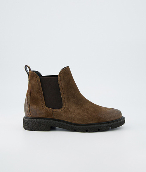 Paul Green 8258-008, Chelsea Boots, Stiefeletten in Braun für Damen, Größe 37