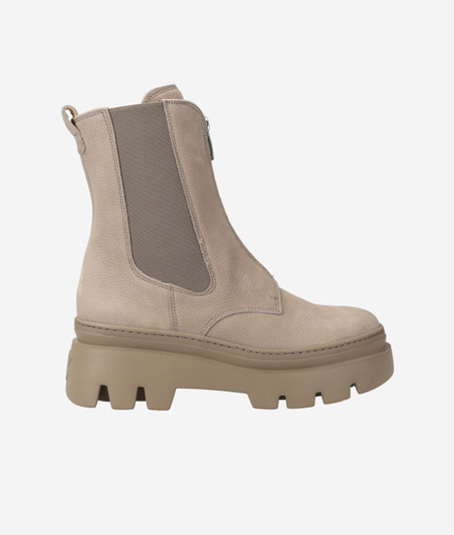 Paul Green 8030-004, Chelsea Boots, Stiefeletten in Beige für Damen, Größe 42,5