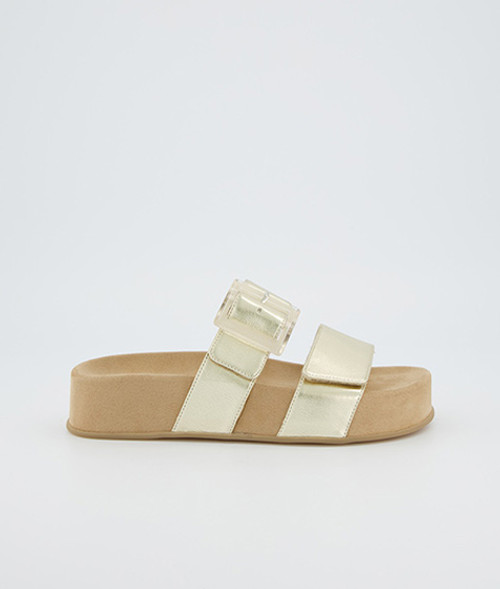 Paul Green 6157-027, Sandaletten in Gold für Damen, Größe 36