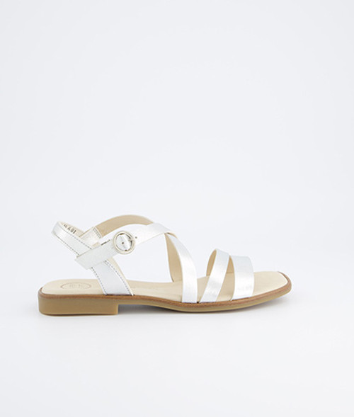 Paul Green 6096-087, Sandaletten in Silber für Damen, Größe 42