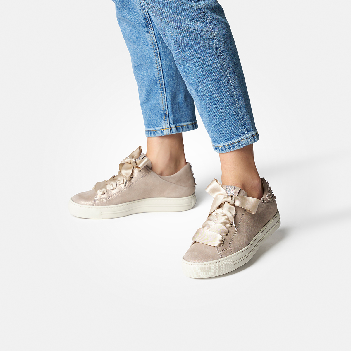WHITE MOUNTAIN Upbear Sneaker Donna In Maglia Intrecciata – Leggera, Traspirante, Colore Taupe (Taglia 39 EU)