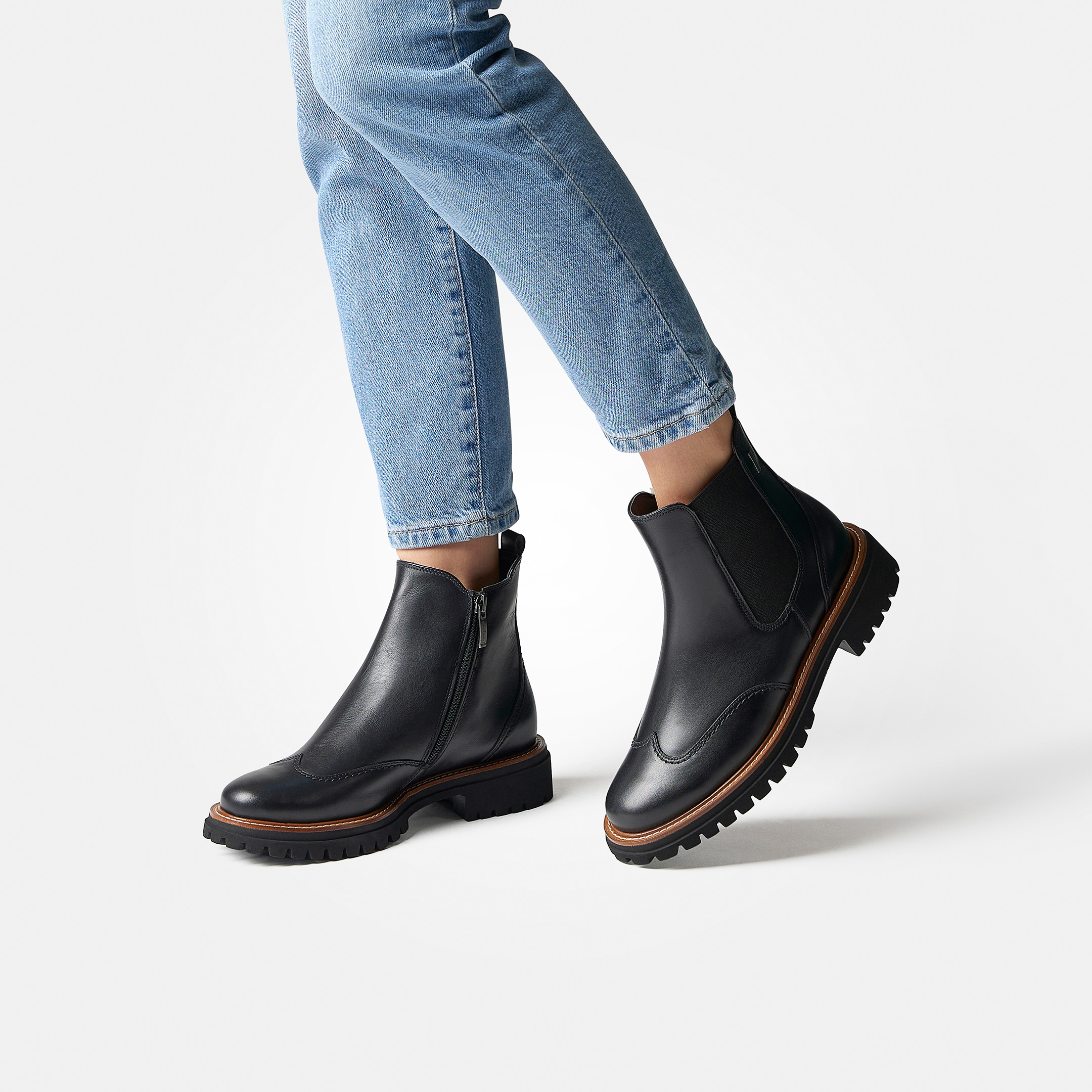 Paul Green 8119-006 Chelsea Boots in schwarz online kaufen